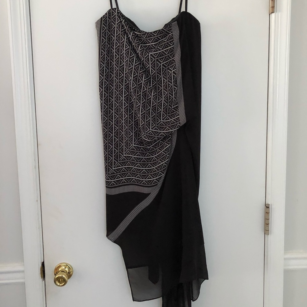 Last call! BCBG Black/Grey/White “Arieta” Dress